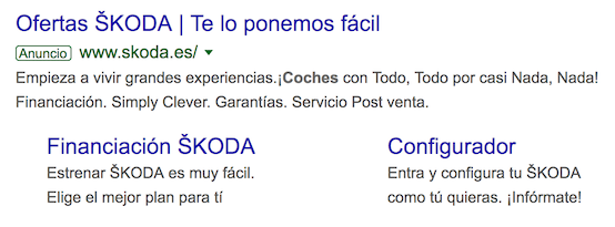 SERP de google