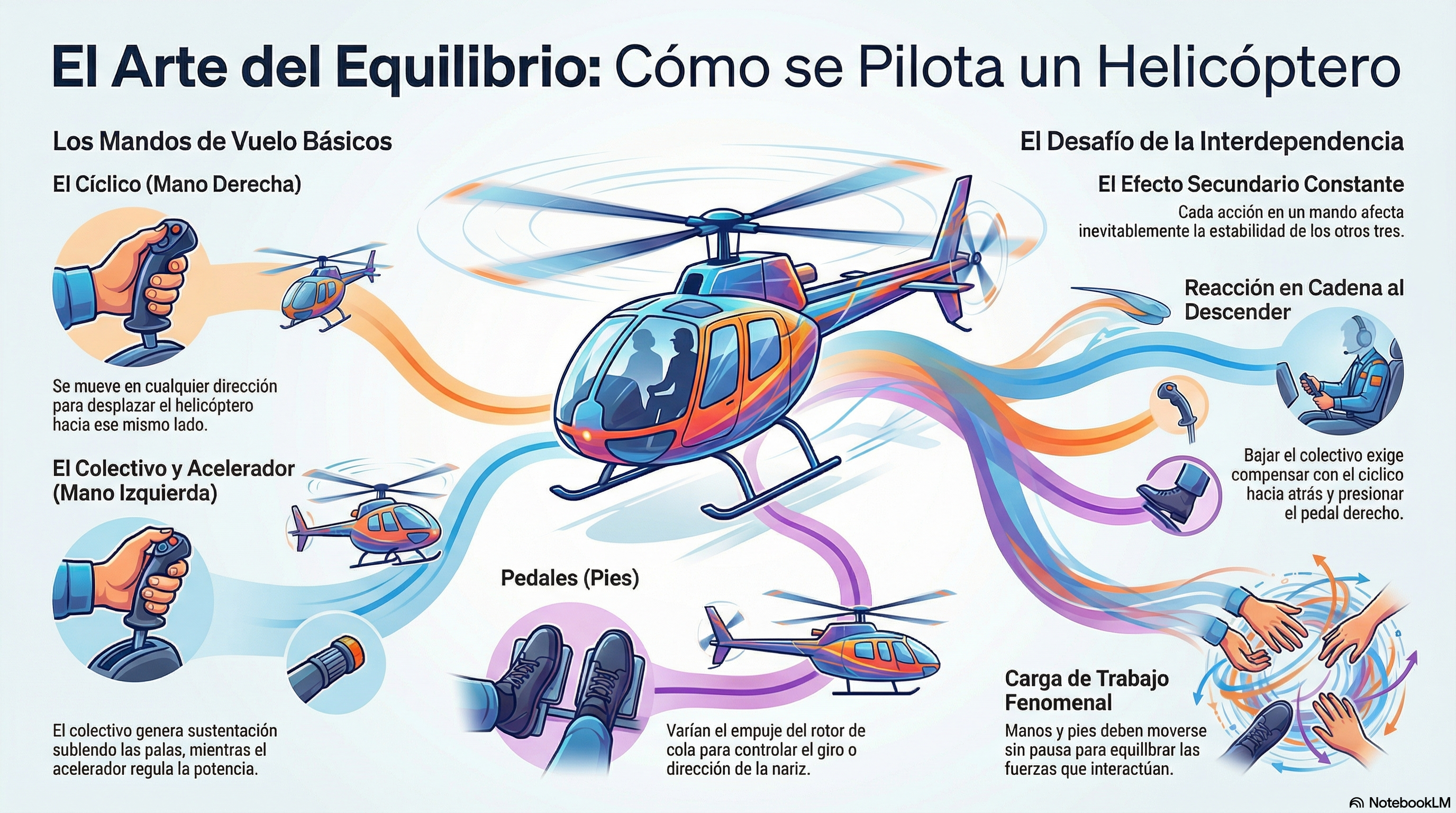 Cómo se pilota un helicóptero
