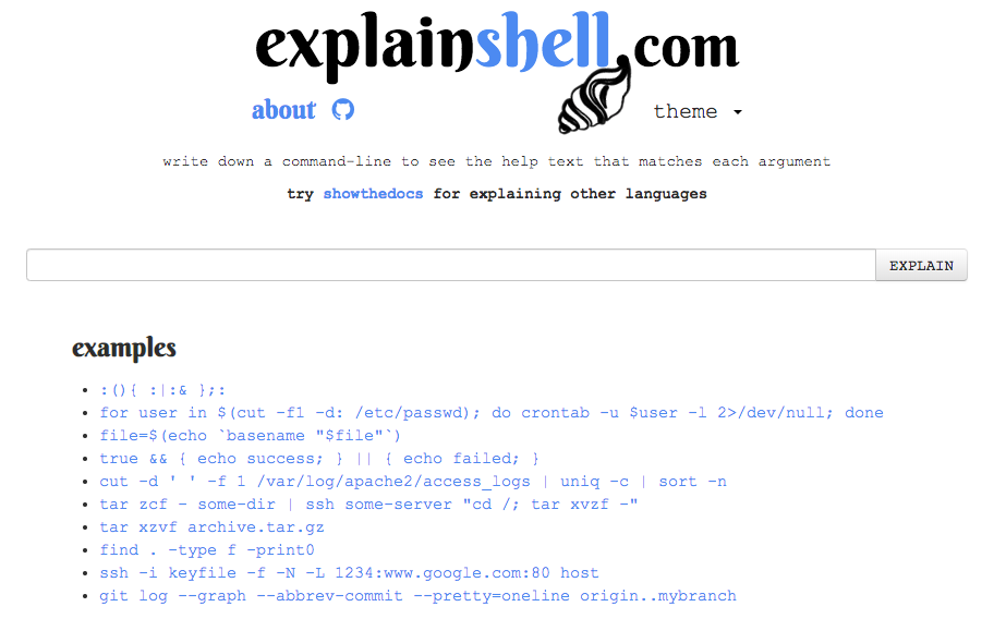 explainshell.com